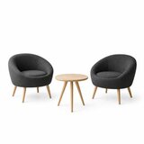 Atelier Del Sofa fotelje i bočni stočić cay seti anthracite | Eponuda.com