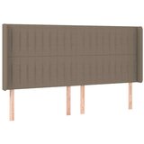  Uzglavlje smeđesivo 163 x 16 x 118/128 cm od tkanine | shoptok.hr