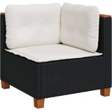 vidaXL 6-dijelni set vrtnih sofa s jastucima crni od poliratana | shoptok.hr