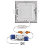  led ugradno svetlo nexxo LED/7W/230V 3000/3500/4000K srebrno 12x12 cm | Eponuda.com