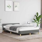  Okvir kreveta bez madraca tamnosivi 120 x 200 cm od tkanine | shoptok.hr