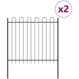  Vrtna ograja z zaslonom Siva 3,4x1,5 m Jeklo | Shoptok.si