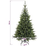  Umjetno božićno drvce s kuglicom 150 cm 150 LED lampica - 150 cm s LED žaruljama i bijelim kuglicama | shoptok.hr