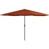  Vrtni suncobran s metalnom šipkom 400 cm boja cigle | shoptok.hr