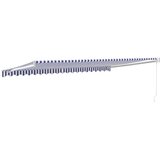 vidaXL Tenda na uvlačenje plavo-bijela 5 x 3 m od tkanine i aluminija | shoptok.hr