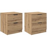  Noćni ormar s ladicama 2 pcs Umjetnički hrast 45 x 39 x 50cm | shoptok.hr