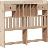vidaXL Krevet s regalom za knjige bez madraca 135x190 cm od borovine | shoptok.hr