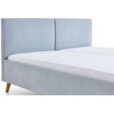 Meise Möbel Svetlo modra oblazinjena zakonska postelja z letvenim dnom 180x200 cm Piano – | Shoptok.si