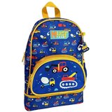 Luna Must Team z motivom gradbenih strojev, zaobljen, izotermični vrtec nahrbtnik 25x14x36 cm | Shoptok.si