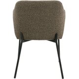 House Nordic Rjav oblazinjen jedilni stol z nasloni za roke Melilla – | Shoptok.si