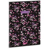 Ars Una Pearl Blossom črna zvezek z dodatno sponko, črtast, A/4 | Shoptok.si