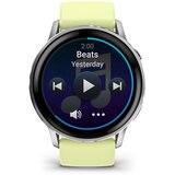 Garmin pametni sat Venu 4 45 mm, srebrni sa silikonskim remenom boje limuna | shoptok.hr