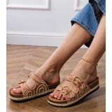Gemre Zebrina ethnic pink sandals with buckles on straps | shoptok.hr