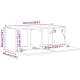 TV stenska omara Star les 60 x 31 x 29.5 cm Konstruiran les, (5000092181) | Shoptok.si