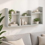  Polica na zidu Betonska siva 97,5 x 17 x 40 cm | shoptok.hr
