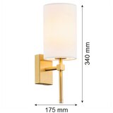  Argon 8034 - Zidna lampa ABRUZZO 1xE14/7W/230V mesing/bela | Eponuda.com