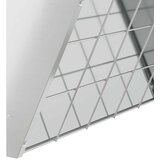  Viseća hranilica za sijeno Srebrno 61 x 33 x 66 cm | shoptok.hr