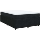  Krevet s oprugama i madracem crni 140 x 190 cm baršunasti | shoptok.hr