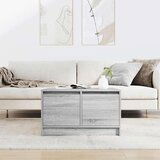 vidaXL Kavna mizica s predali siva sonoma 70,5x70x40 cm | Shoptok.si