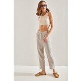 Bianco Lucci Women's Striped Front Pop Up Trousers | Shoptok.si