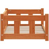 Krevet za psa Vosak smeđa 65,5 x 50 x 28 cm Čvrsto borovo drvo | Eponuda.ba