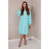 Kesi Spanish dress with decorative mint sleeves Cijene