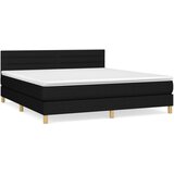 The Living Store Box spring postelja z vzmetnico črna 180x200 cm blago - Box Spring Postelja, (21499382) | Shoptok.si