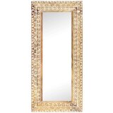 vidaXL ročno izrezljano ogledalo 110x50x2,6 cm trden mangov les | Shoptok.si