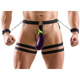 Svenjoyment Hip Harness with Cock Ring and Cuffs 2100428 Black L/XL Cijene