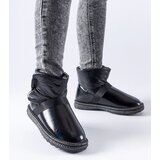 Gemre Black Shiny Short Snow Boots Delaune | Shoptok.si