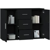 Komoda crna 91 x 29,5 x 65 cm od konstruiranog drva | shoptok.hr