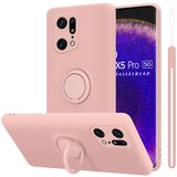  case, združljiv z oppo v tekoči roza barvi - zaščitni pokrov iz fleksibilnega silikona tpu z obročem, (20590609) | Shoptok.si