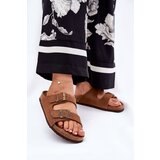 Big Star Suede Women's Slippers With Buckles | Shoptok.si
