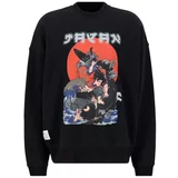 Alpha Industries Sweater majica 'Japan Warrior' miks boja / crna
