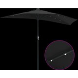 vidaXL Vrtni suncobran Crna 294 x 150 x 224 cm tkanina | shoptok.hr