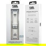 Karl Lagerfeld Silikonski pašček za uro KLAWLSLCKW za Apple Watch 42 / 44 / 45 mm - Heads bel | Shoptok.si