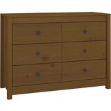  TV omarica medeno rjava 100x40x72 cm trdna borovina, (20654309) | Shoptok.si