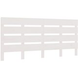 Maison Chic posteljno vzglavje - vzglavna omarica - nočna omarica belo 160x3x80 cm trdna borovina, (21705727) Cene