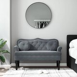  Klupa s jastucima tamnosiva 120,5x65x75 cm baršunasta | shoptok.hr