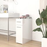 Ormarić za lijekove visoki sjaj bijeli 20x45,5x60 cm od iverice | shoptok.hr