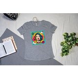 Pop Art Strukirana majica Pepeljasta L | ePonuda.com