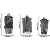 Halloween Ob Hanging Ghost 3 pcs Crna 66 x 110 cm Poliester | Eponuda.com