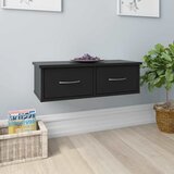  Zidna polica s ladicama crna 60x26x18,5 cm konstruirano drvo | Eponuda.ba