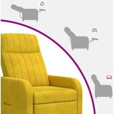  Fotelja s nagibom Žuta Baršun | shoptok.hr