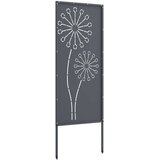  Privatnost u vrtu Antracit 50 x 140 cm Hladno valjana čelična Slike