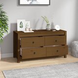  Bočni ormarić boja meda 100x40x54 cm od masivne borovine | shoptok.hr