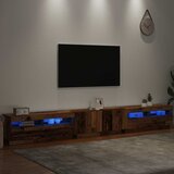 TV ormarić LED boja drva 300x35x40 cm konstruirano drvo | shoptok.hr