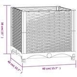 Visoka greda 40x40x38 cm polipropilen, (20618474) | Shoptok.si