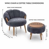Atelier Del Sofa fotelje i klub stočić star anthracite | Eponuda.com