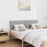 vidaXL tapecirani uzglavlje svijetlo siva 135 cm čvrsto borovo drvo | shoptok.hr